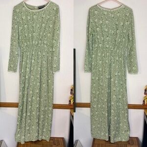 Scarlett Darkness mint green floral dress size M